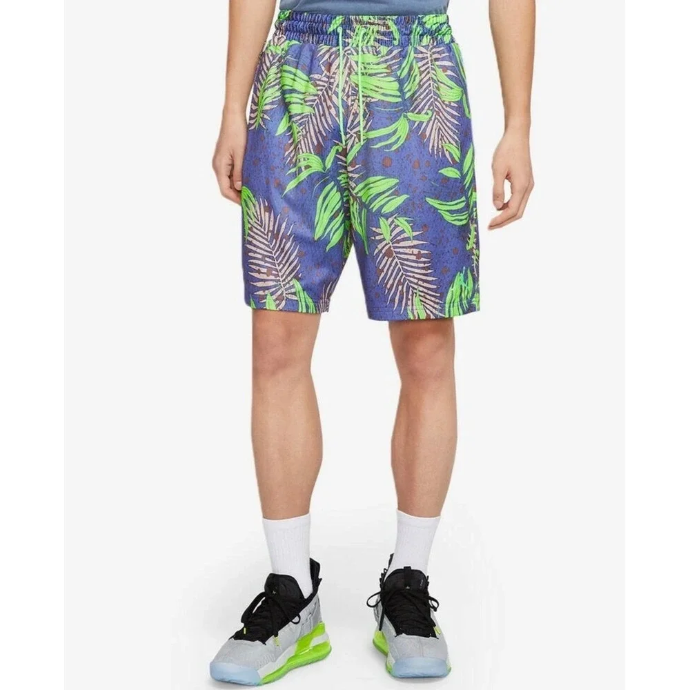 NWT Nike Jordan Jumpman AOP Knit Basketball Shorts Rush Violet Men's Size M